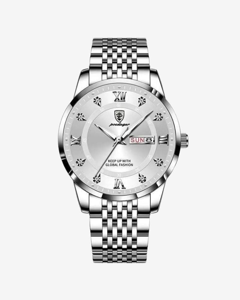 QUARTZO STEEL WATCH (WATERPROOF) 41MM