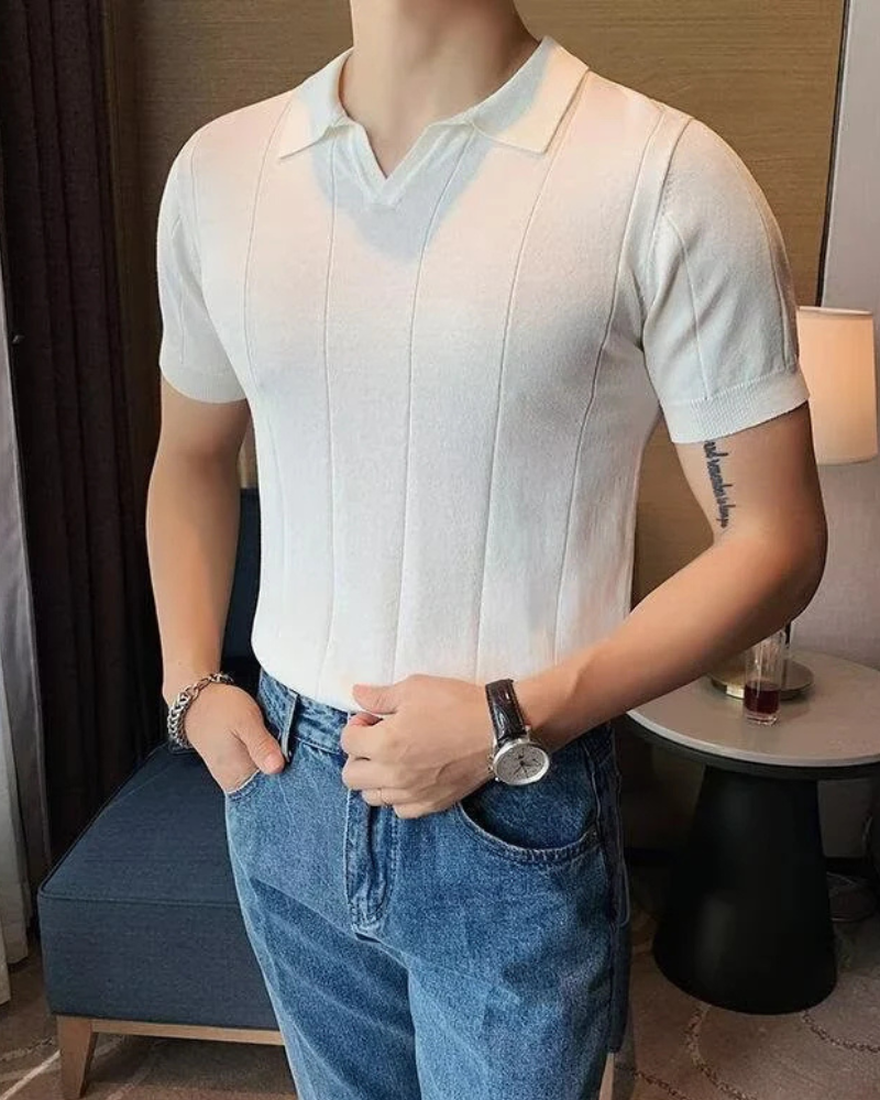 HANNAM V‑NECK POLO