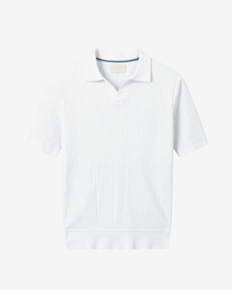PISA RIBBED COTTON POLO