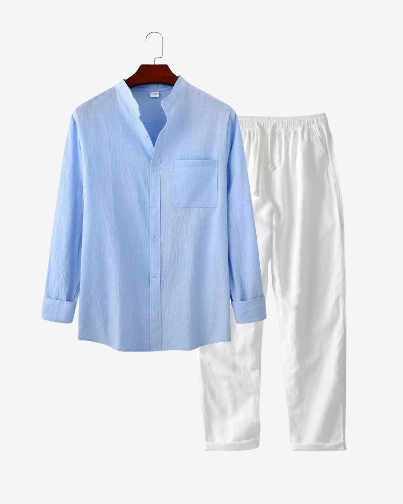 FIORANZO OUTFIT - BLUE LINEN CLUB